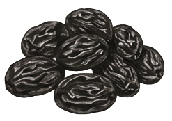 black raisins